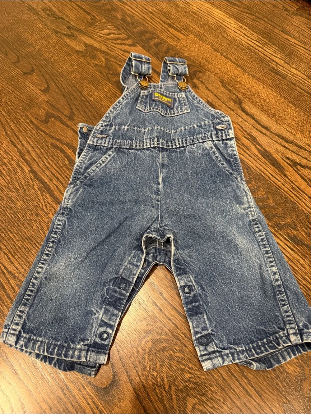 OshKosh B’Gosh Vestbak overalls vintage, Made in USA 9 months denim jeans
